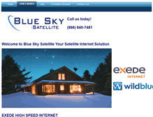 Tablet Screenshot of blueskysat.tv